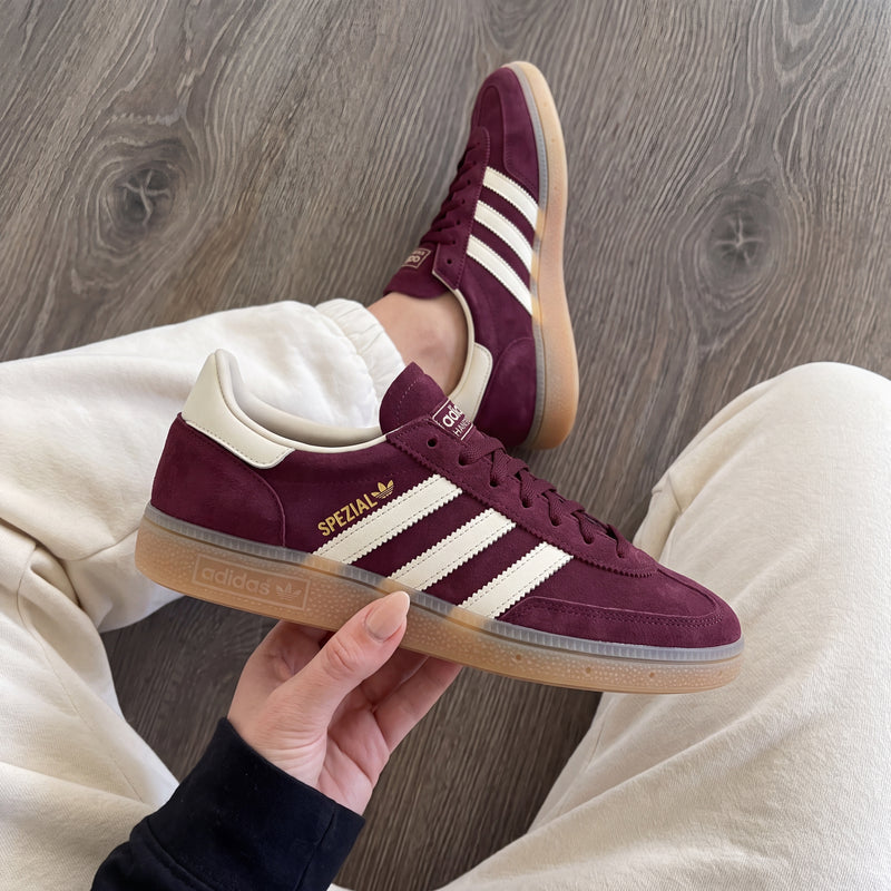 Adidas Handball Spezial Maroon / Crew White / Gold (Women's)
