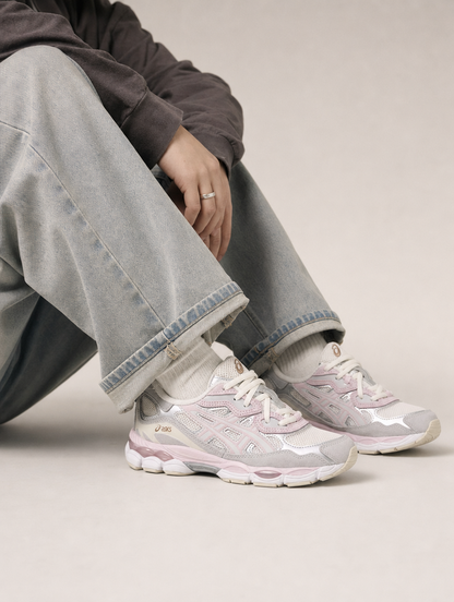 ASICS GEL-NYC Concrete Barely Rose Lifestyle On-Foot