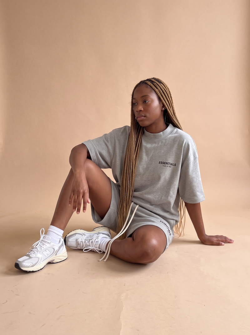 Fear of God Essentials Dark Oatmeal Sommer Set
