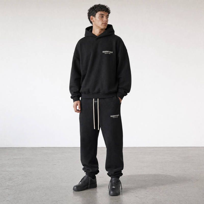 Fear of God Essentials FW24 Black Fleece Hoodie II