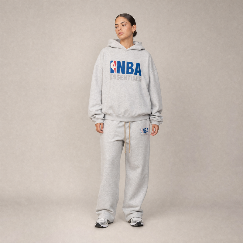 Fear of God Essentials x NBA FW24 Light Heather Relaxed Sweatpants