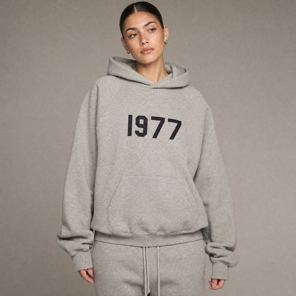 Fear of God Essentials SS22 Dark Oatmeal 1977 Hoodie