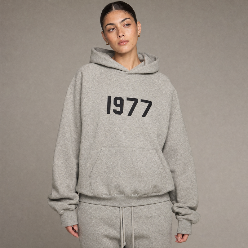 Fear of God Essentials SS22 Dark Oatmeal 1977 Hoodie