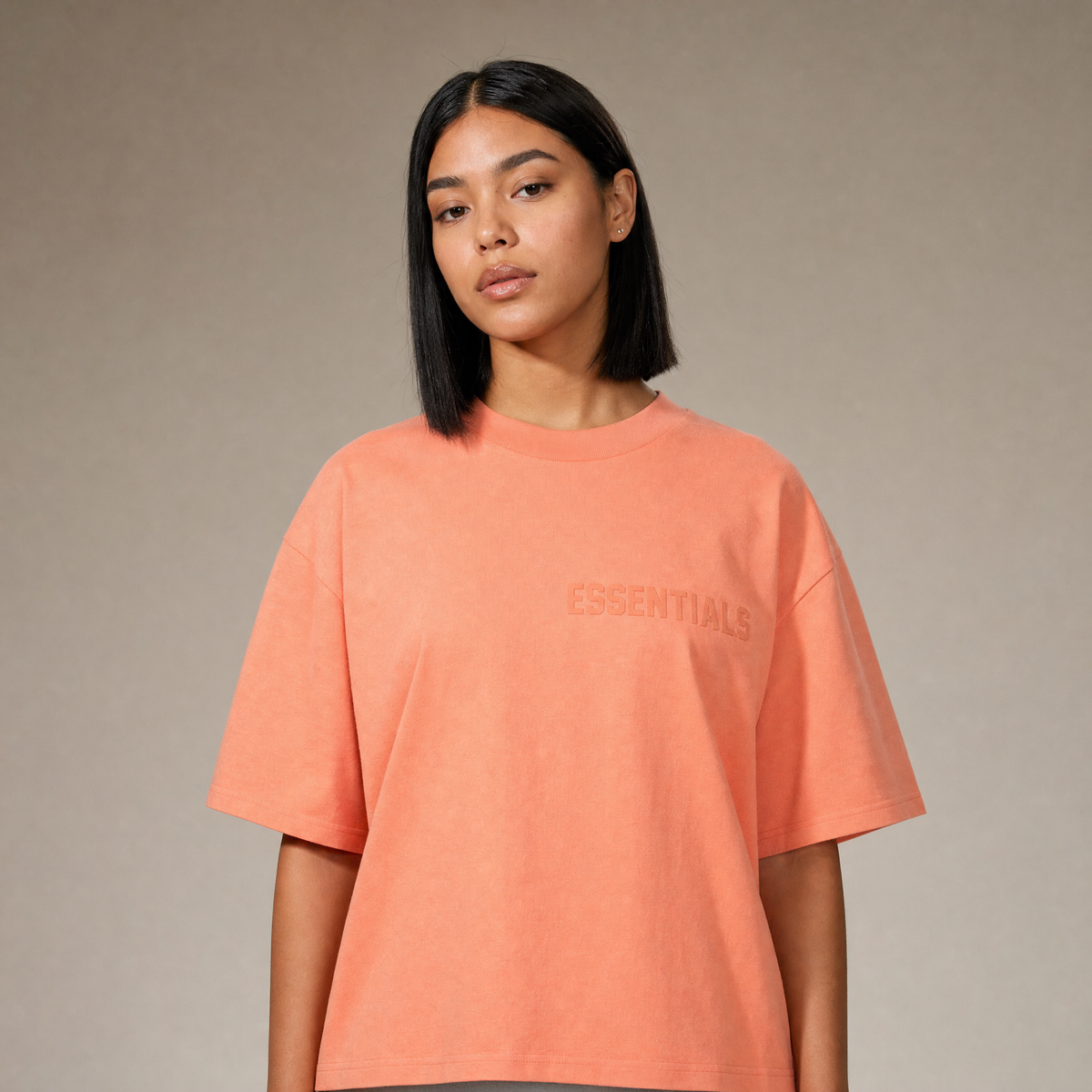 Fear of God Essentials pf22 Short-Sleeve Tee Coral