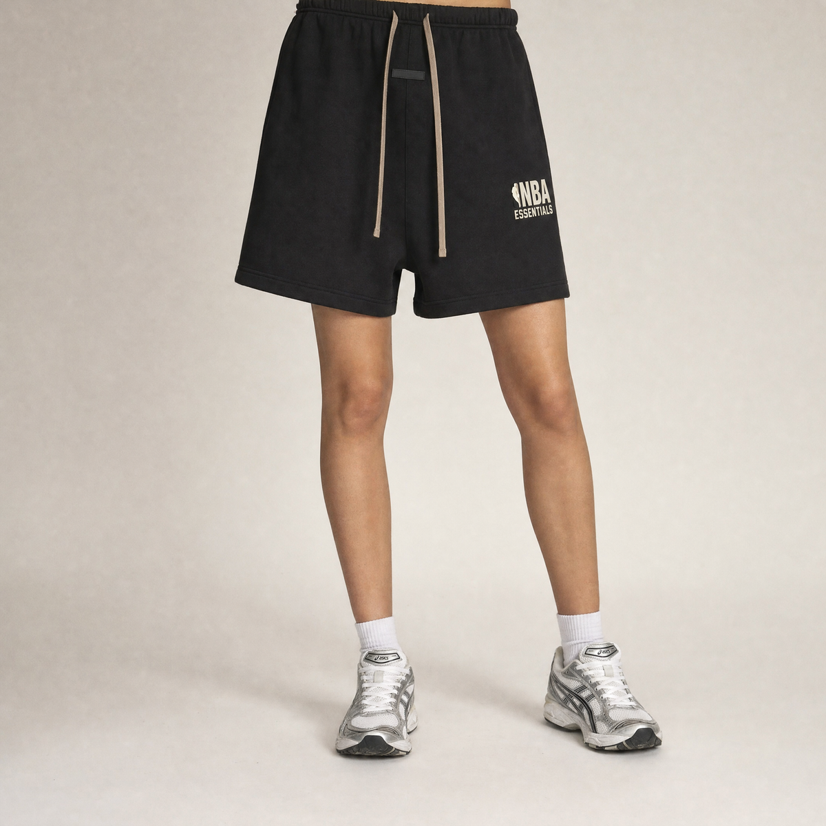 Fear of God Essentials x NBA SS25 Black Sweatshorts