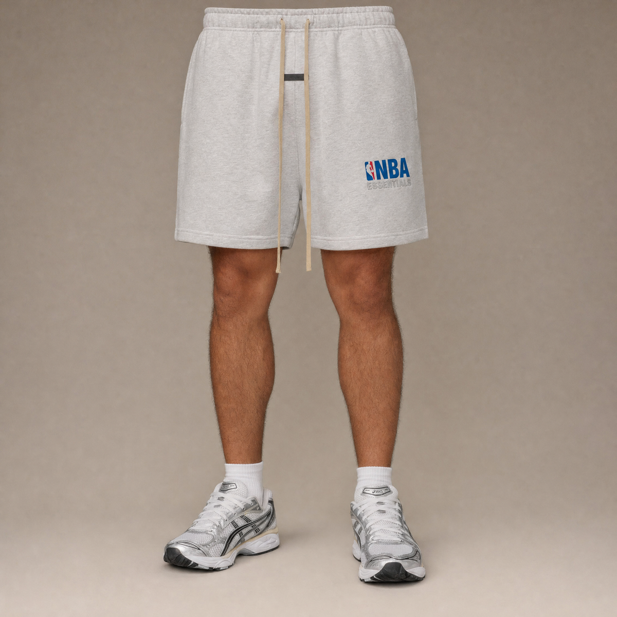 Fear of God Essentials x NBA FW24 Light Heather kratke hlače