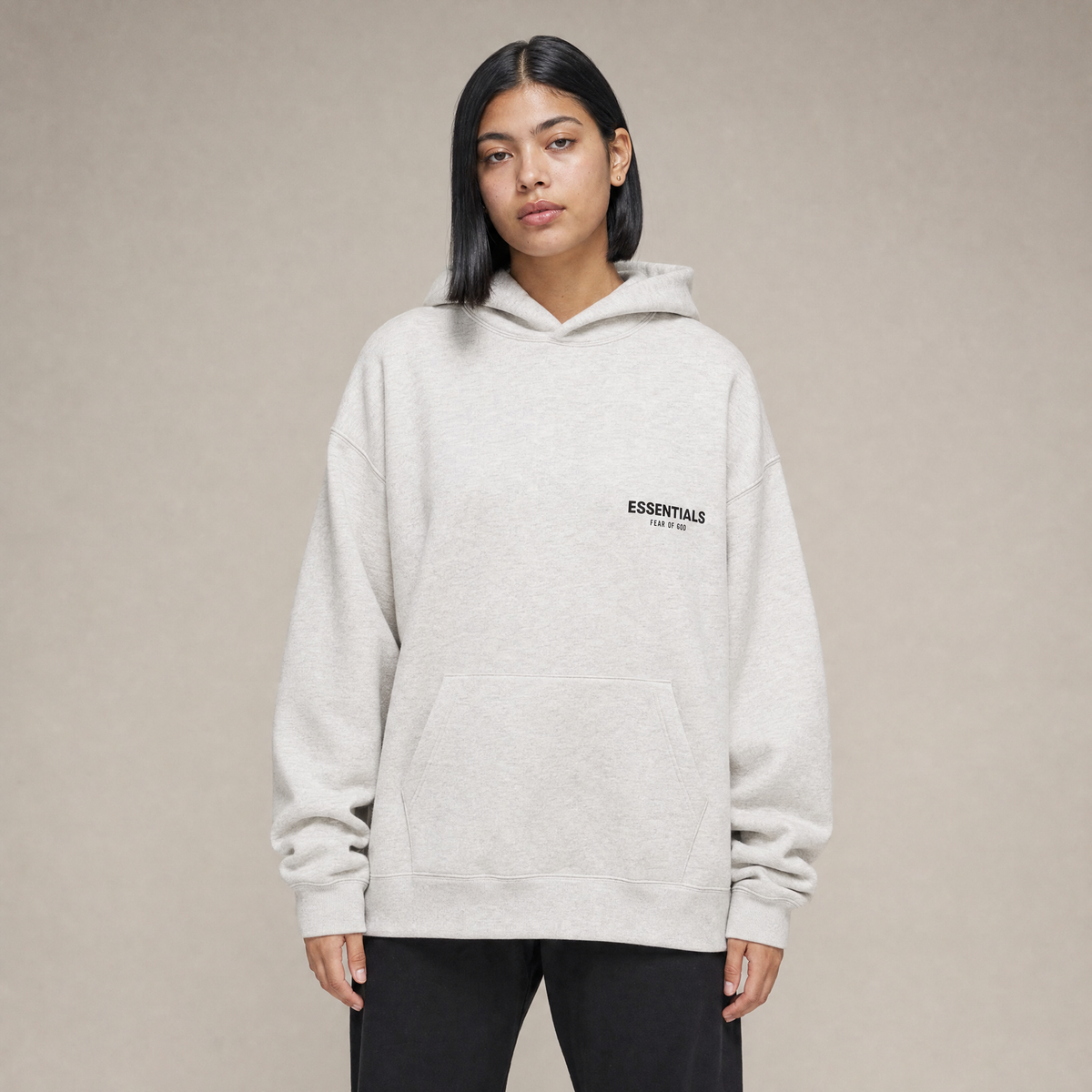 Fear of God Essentials FW22 Light Oatmeal Hoodie