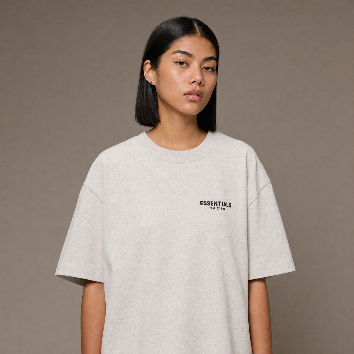 Fear of God Essentials ss22 Light Oatmeal Tee