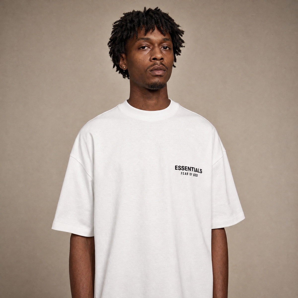 Camiseta Fear of God Essentials SS25 Bright White