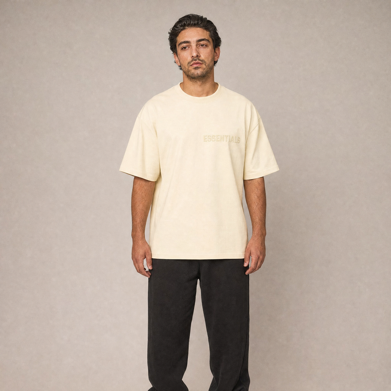 Fear of God Essentials PF22 Eggshell -T-paita