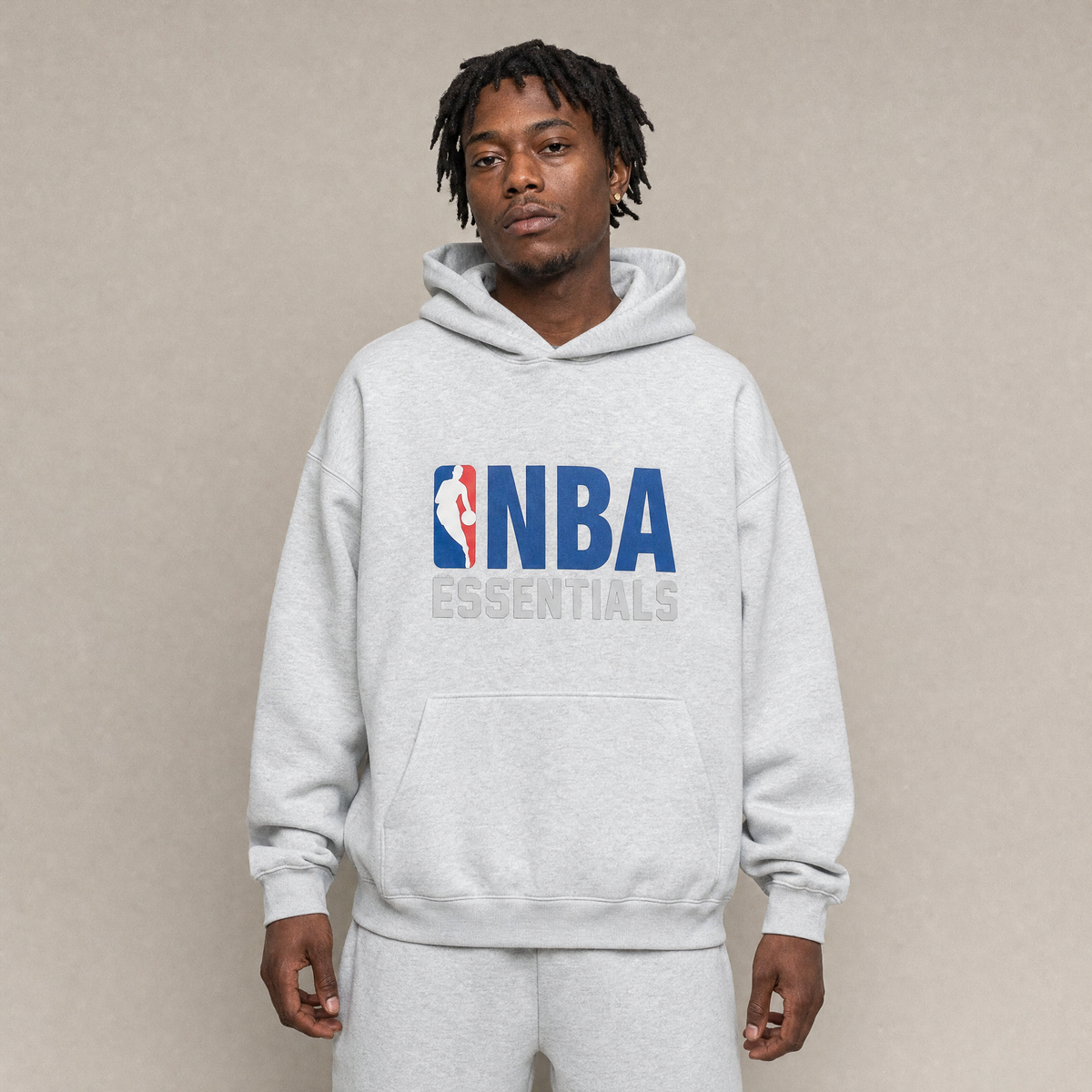 Fear of God Essentials x NBA FW24 Light Heather Hoodie