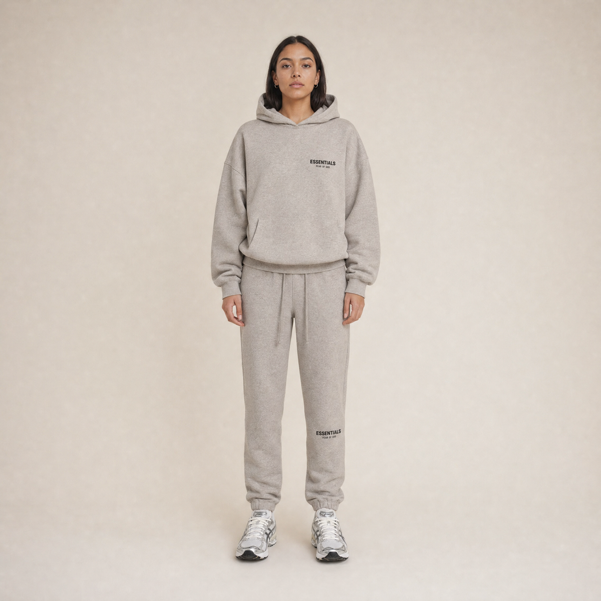 Calças de fato de treino Fear of God Essentials SS22 Dark Oatmeal