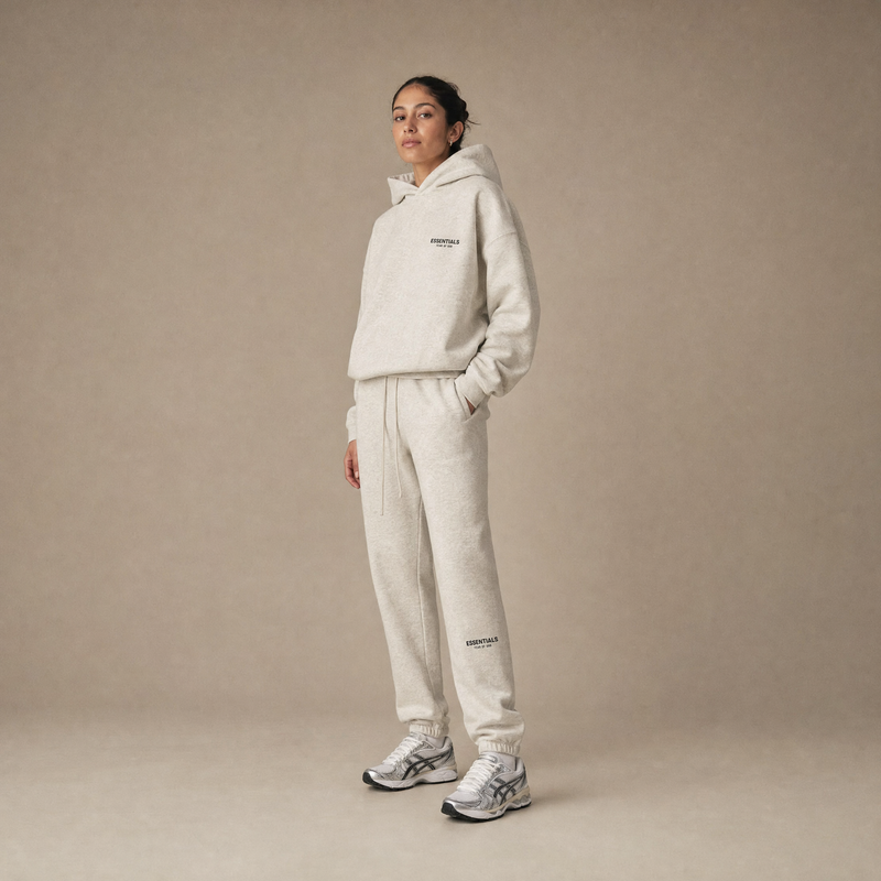 Fear of God Essentials FW22 Light Oatmeal Sweatpants