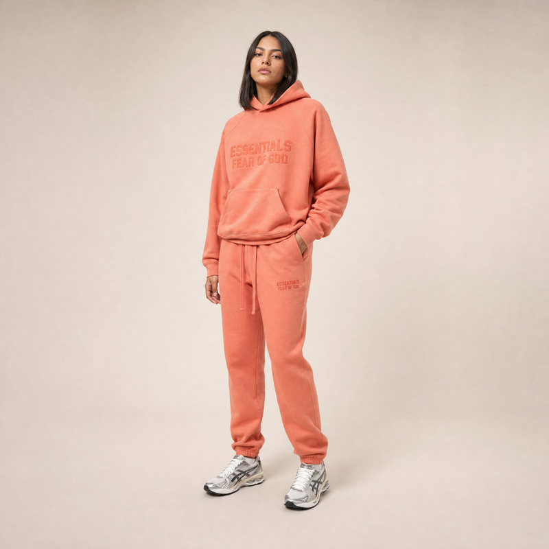 Fear of God Essentials PF22 Coral Sweatpants