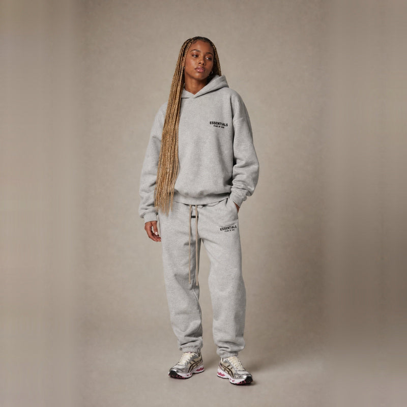 Fear of God Essentials FW24 Light Heather Grey Fleece Sweatpants