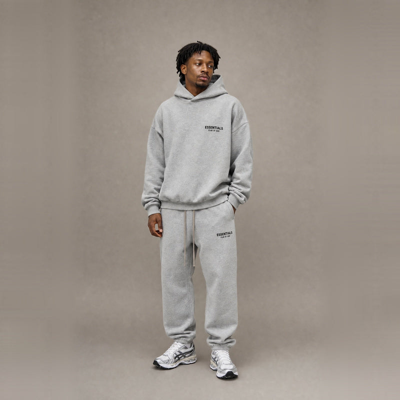 Fear of God Essentials FW24 Light Heather Grey Fleece Sweatpants