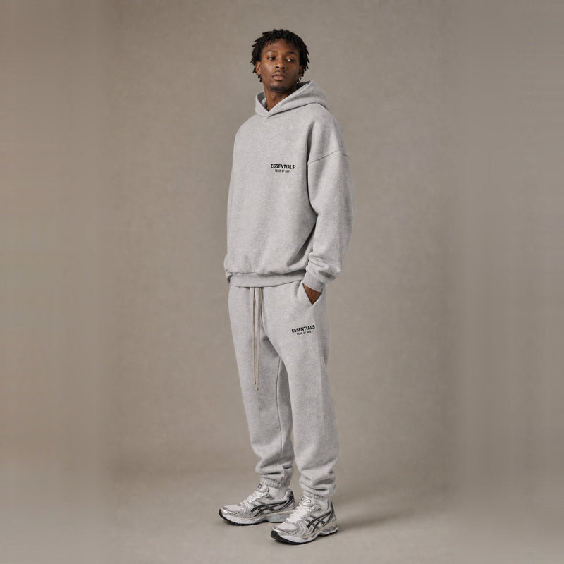 Fear of God Essentials FW24 Light Heather Grey Fleece Sweatpants