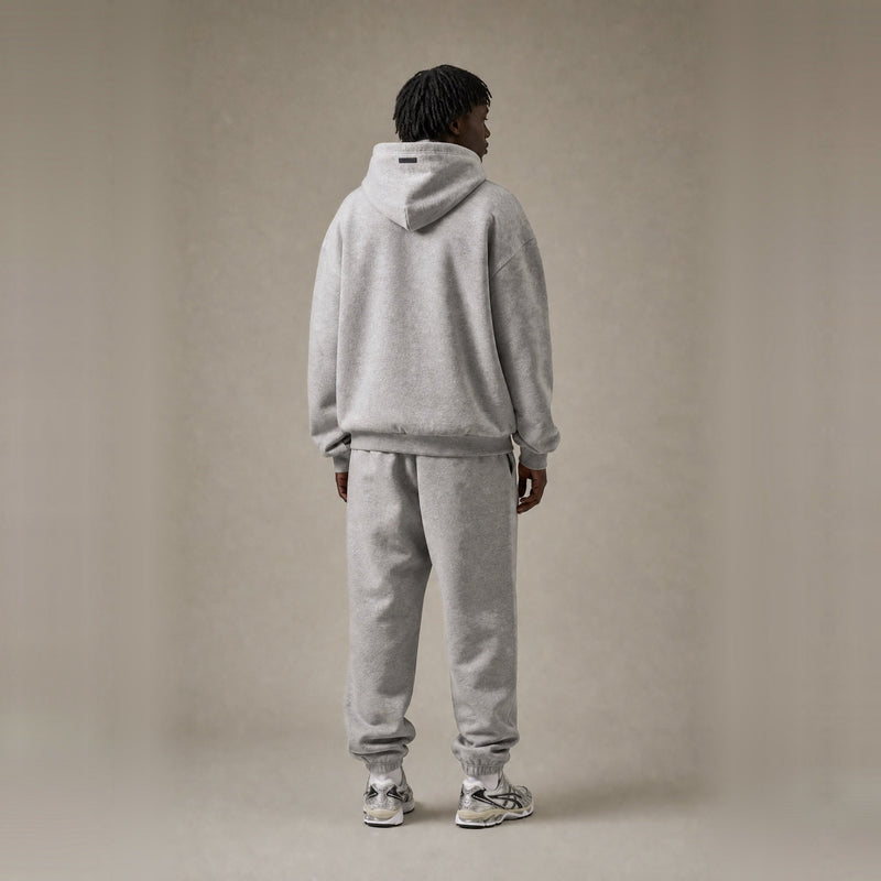 Fear of God Essentials FW24 Light Heather Grey Fleece Hoodie II