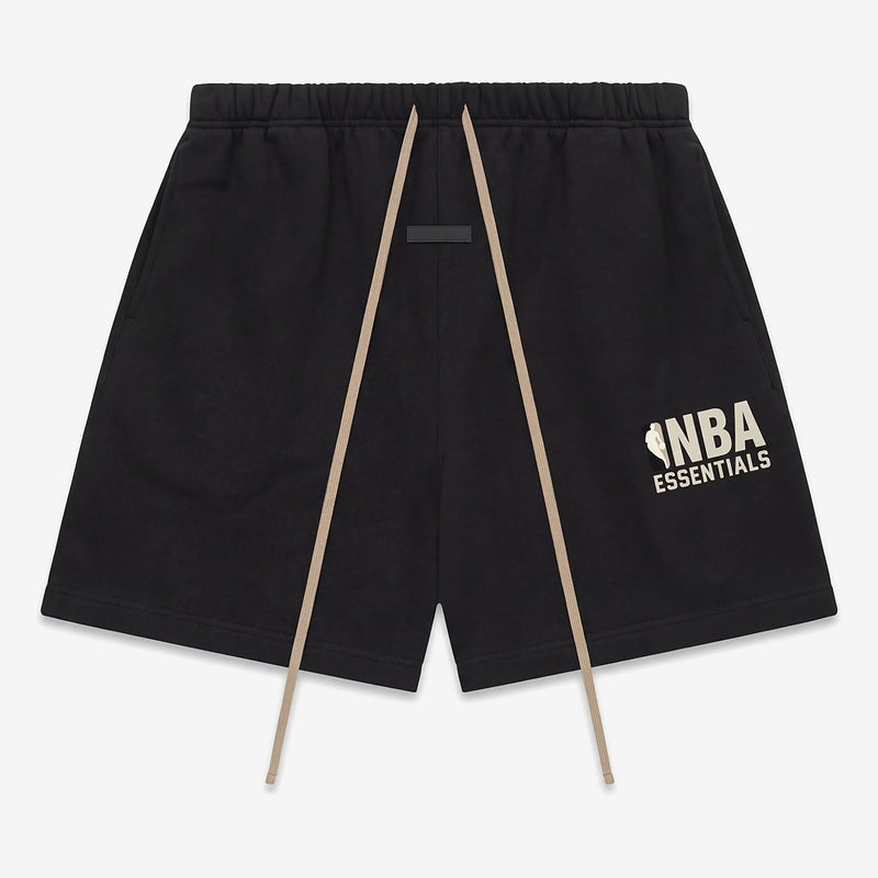 Essentials Fear of God x NBA SS25 Black Sweatshorts