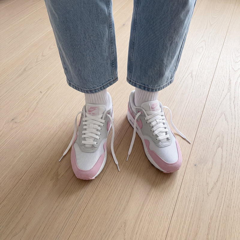 Nike Air Max 1 '87 Metallic Platinum Pink Rise (naisten)