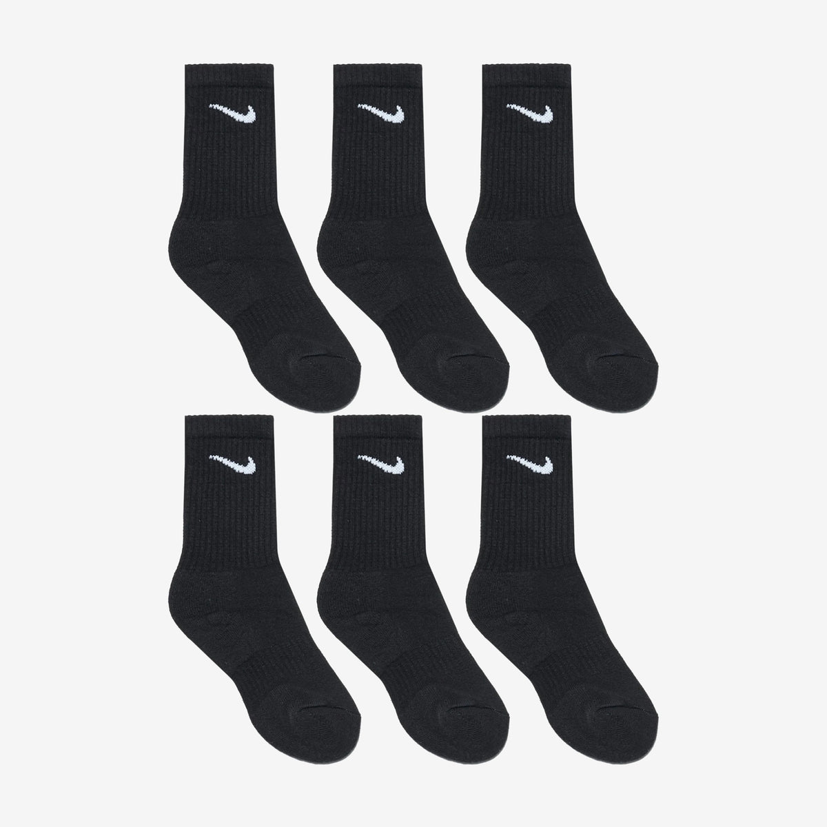 Nike Everyday Cushioned Crew Socken Black (6er-Pack)
