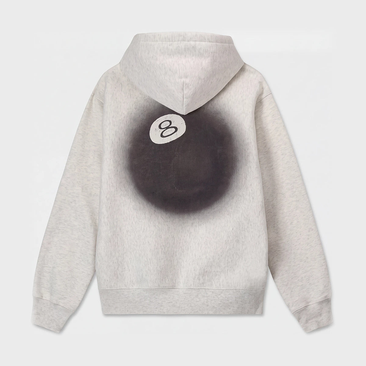 Stussy 8 Ball Fade Hoodie Grey Heather