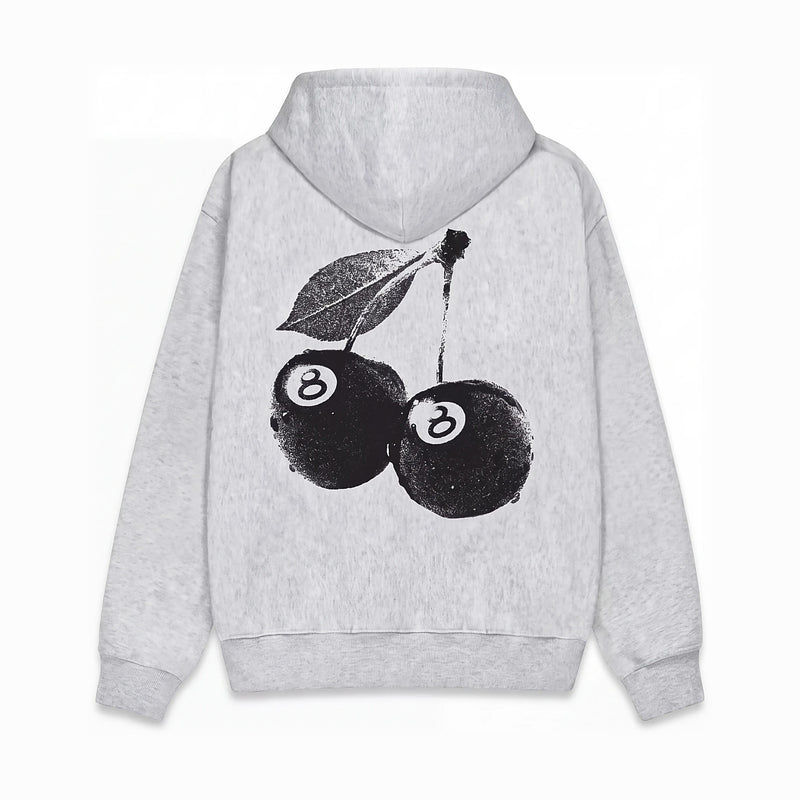 Stussy 8 Ball Cherries -huppari Grey Heather