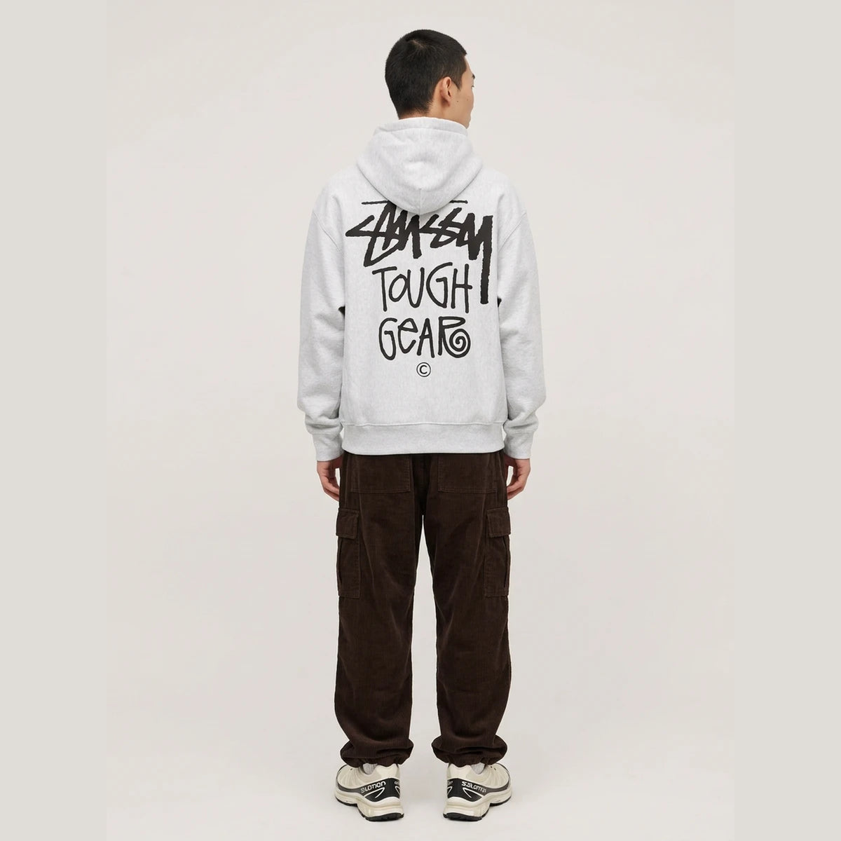 Stussy Tough Gear Hoodie Grey Heather