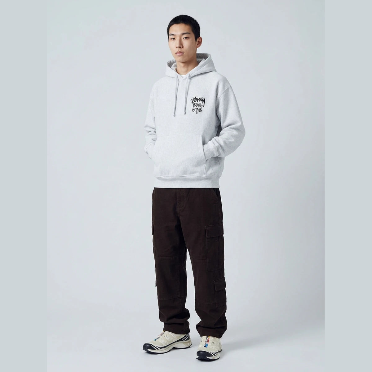 Stussy Tough Gear Hoodie Grey Heather