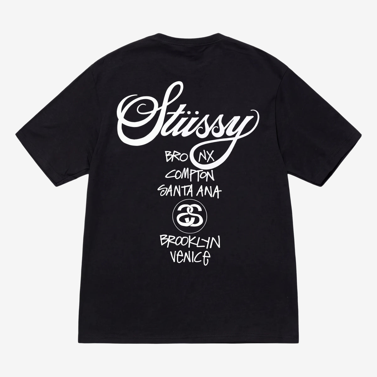 Stussy World Tour μπλουζάκι Μαύρο