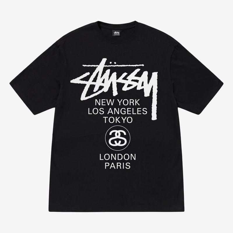 Stussy World Tour T-Shirt Black
