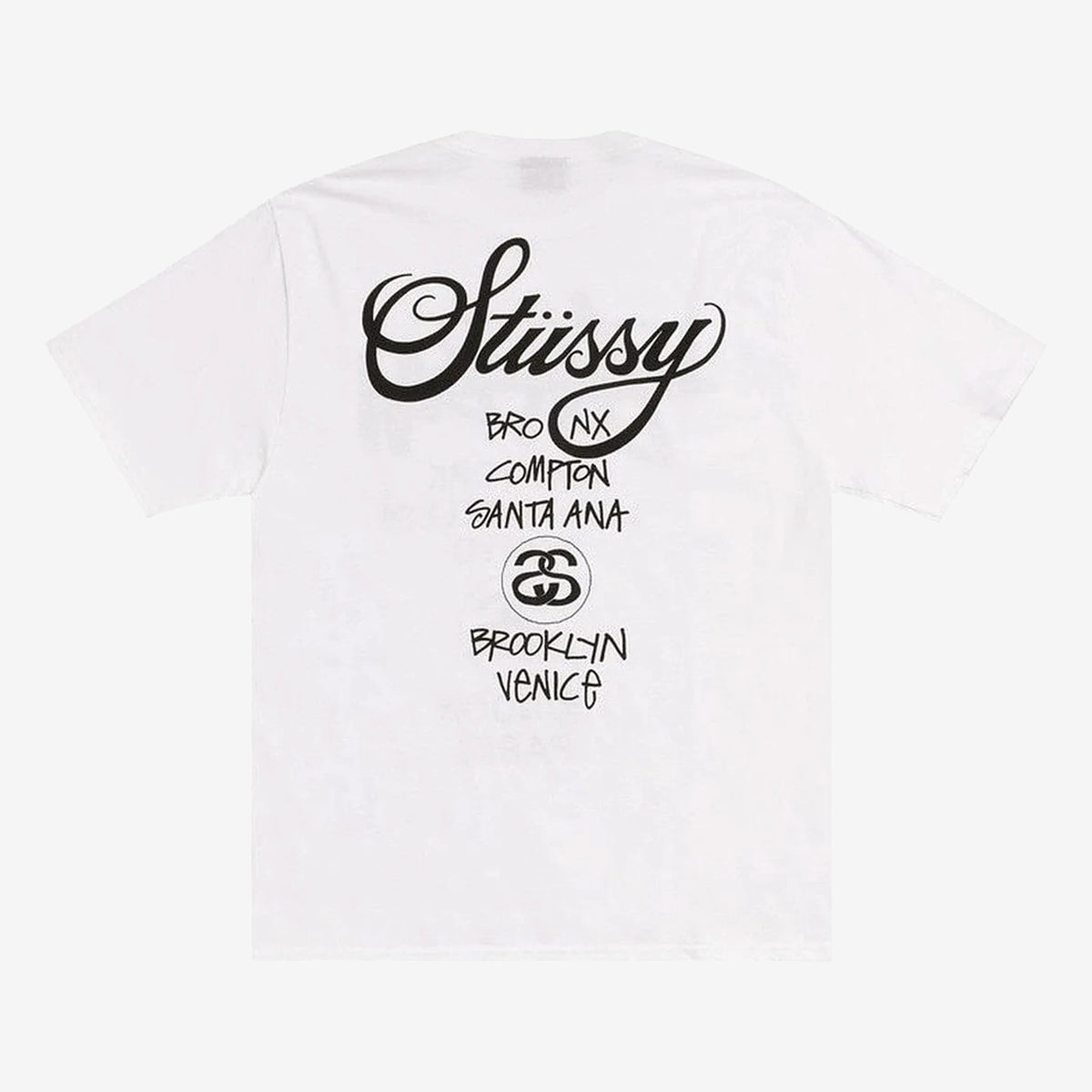 Stussy World Tour majica kratkih rukava White