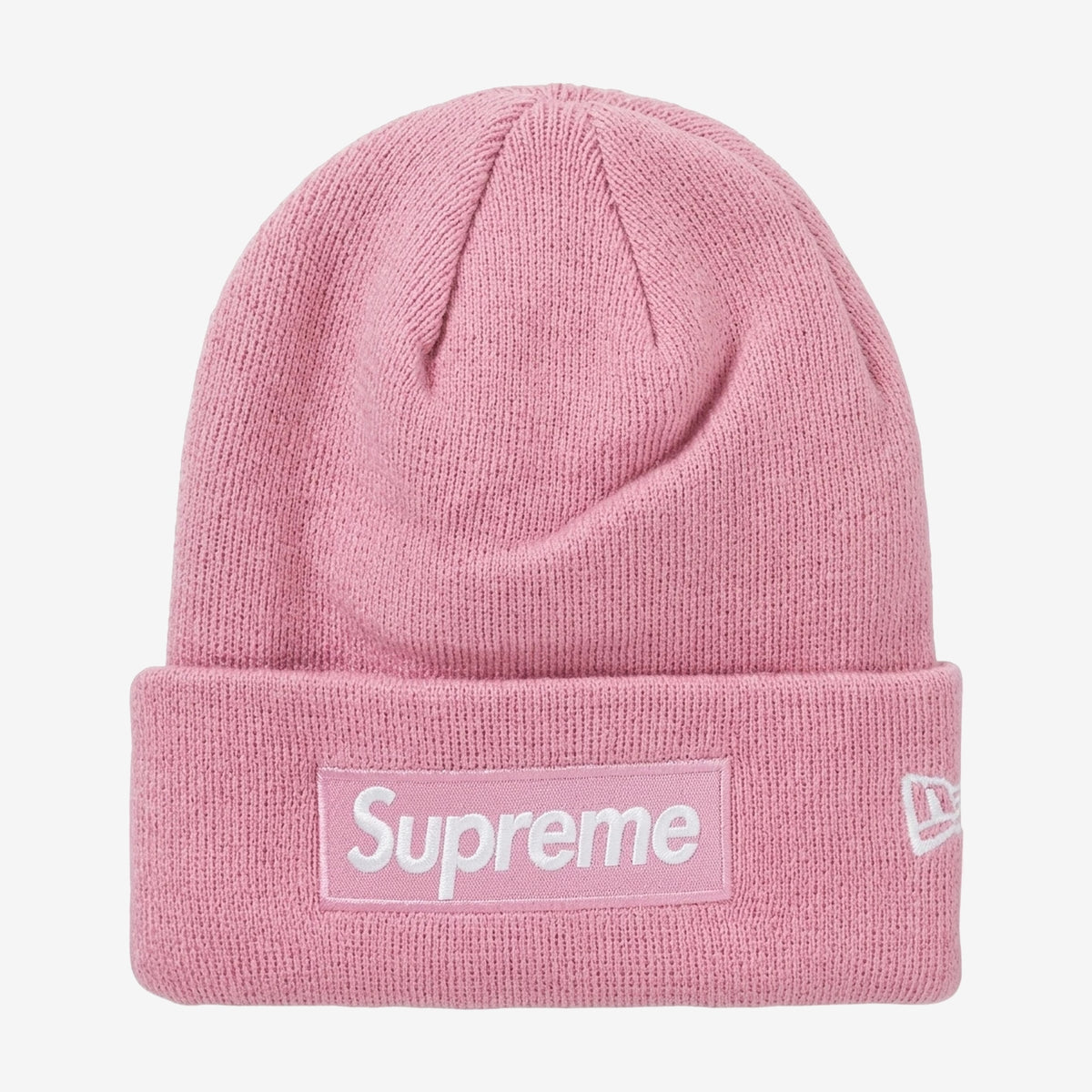 Supreme New Era Box Logo Beanie Pink