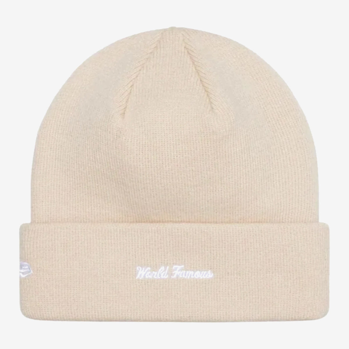 Supreme New Era Box Logo Beanie Beige